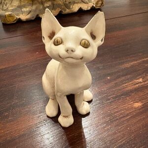 Vintage Freeman-McFarlin Ceramic Cat Figurine - Mid Century Modern Pottery
